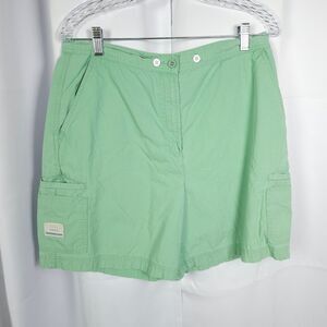 Vintage Lauren Ralph Lauren Womens 12 33x6 Green High Rise Cargo Shorts